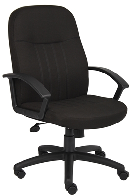 Boss Mid Back Fabric Managers Chair In Black