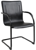 Boss Black Frame Black Vinyl Side Chair, 4Pcs Per Pack