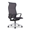 High Profile Executive Mesh Chair with Black Nylon Base