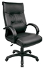 Black Leather High Back Chair