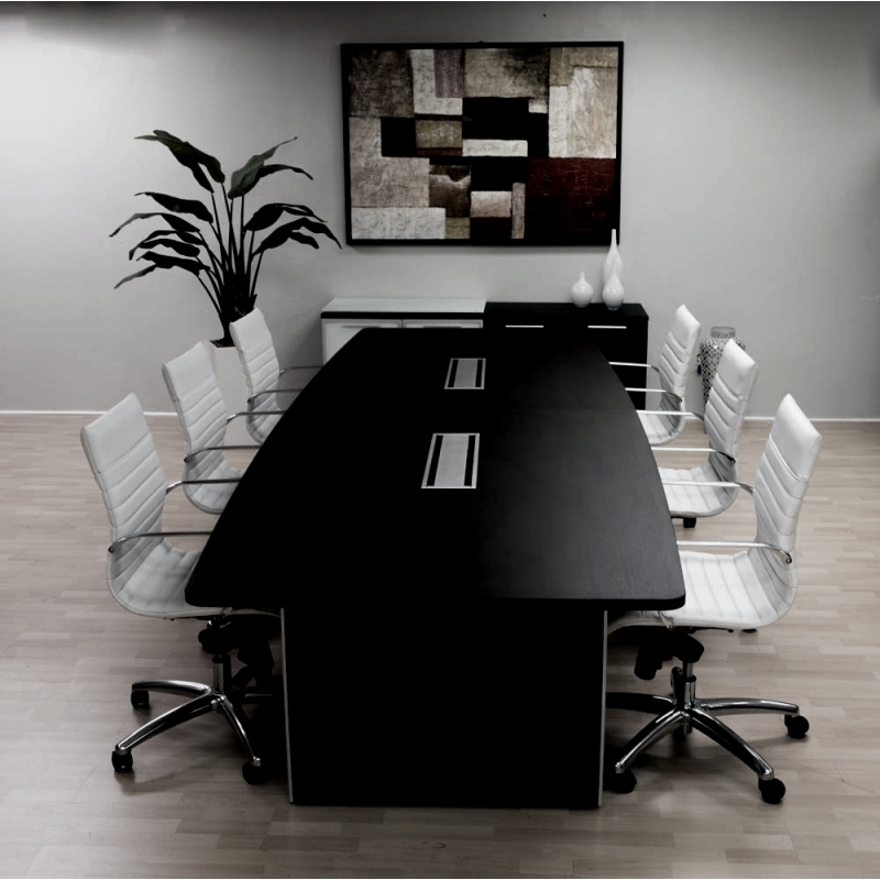 Potenza Modern Conference Room Tables in Espresso or Cherry wood finish.