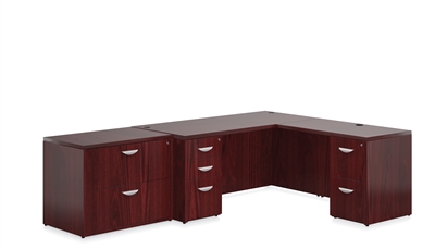 Wood L Shaped Desks