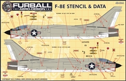 1/48 F-8 Crusader Stencils and Data