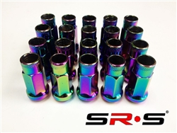 SRS TUNER LUG NUTS NEO CHROME