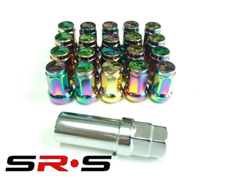 SRS TUNER LUG NUTS NEO CHROME