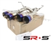 SRS 2015+ WRX STI Quad Axleback Burnt Tip Exhaust System 4" TIP