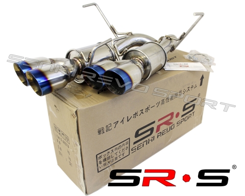 SRS 2015+ WRX STI Quad Axleback Burnt Tip Exhaust System w/Muffler