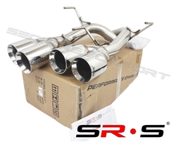 SRS 2015+ WRX STI Quad Axleback Exhaust System 4" TIP