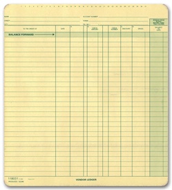 Long Stub Disburstment Ledger