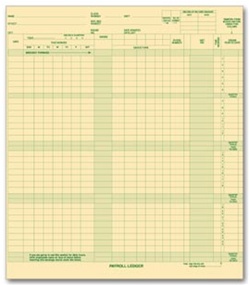 Full Size Combination Payroll Ledger