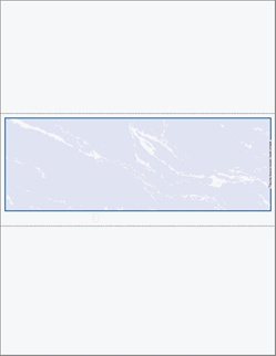Blank Middle Position Security Marble Background Check Stock - Perfs at 3.5", 7.0"