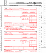 W-2 Twin Set 6-copy Carbonless Forms