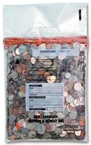 10" x 13" Small Clear Coin Bag