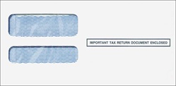 W-2 3up Standard Double Window Envelope