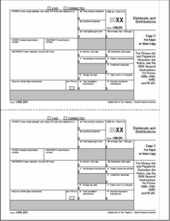 1099-DIV [C] Payer or State Copy C - Laser Forms