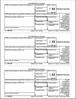 1099-INT [B] Recipient Copy B - Laser Forms