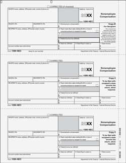 1099-NEC [B/2] Recipient Copies B,2,2 - Laser Forms