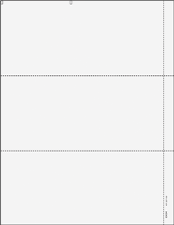 Blank W-2 – 3-Up Laser Tax Forms - with 1/2" perf on right - with instructions