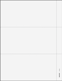 Blank W-2 – 3-Up Laser Tax Forms - with 3/4" perf on right - with instructions