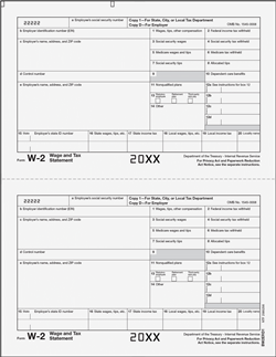 W-2  [D/1] Employer Copy D or Copy 1 - Laser Forms