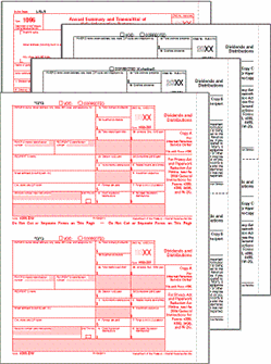 1099-DIV Preprinted Set 3-part