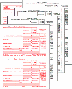 1099-DIV Preprinted Set 4-part