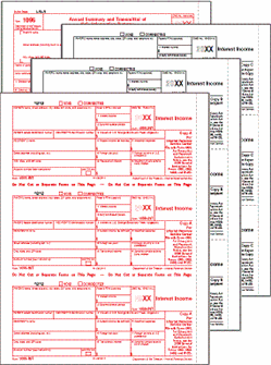 1099-INT Preprinted Set 3-part