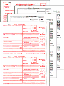 1099-MISC Preprinted Set 3-part