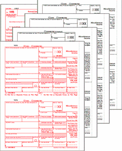 1099-MISC Preprinted Set 4-part