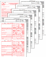 1099-R Preprinted Set 2-up 6-part