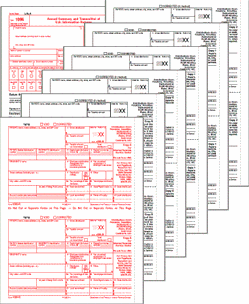 1099-R Preprinted Set 2-up 6-part