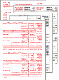 1099-R Preprinted Set 4-up 6-part