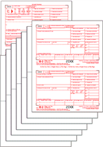 W-2 Traditional Blank Laser Set 8-part