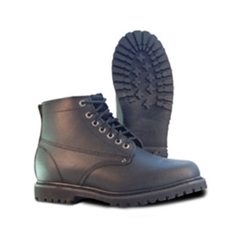 Plain-Toe Leather Boots
