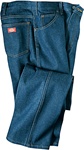 Regular fit jean, indigo blue, 14oz denim, 5 pockets, zipper, dickies brand