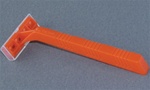 Single blade razor (orange handle)