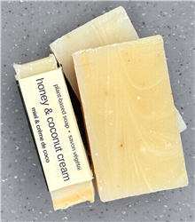 Honey & Coconut Cream Soap – Unscented, Natural Moisturizing Bar for Sensitive Skin