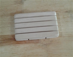 Pine Soap Dish with Thin Grooves
