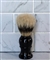 Shaving Brush with White Plastic Handle