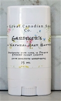 Gardener's Hand Butter for Hard Working Hands - 100% Natural - 15 ml (0.5 fl oz) Mini Roll-Up Stick