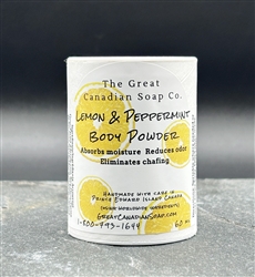 Lemon and Peppermint Body & Foot Powder - 60 ml (2.0 fl oz)