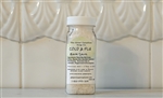 120 ml container of CF Eucalyptus Bath Salts - 100% Natural, designed to alleviate aches and chills.