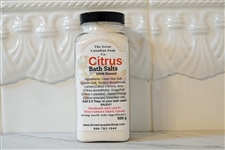 Citrus Soak Bath Salts - 500 ml (16.9 fl oz)
500 ml bottle of Citrus Soak Bath Salts - 100% Natural, vibrant blend of Tangerine, Grapefruit, Lime & Sweet Orange Essential Oils.