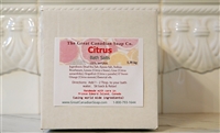 Citrus Soak Bath Salts - 1.35 kg (2.98 lbs)
Cardboard box of Citrus Soak Bath Salts - 100% Natural, 1.35 kg, blend of Tangerine, Grapefruit, Lime & Sweet Orange Essential Oils.