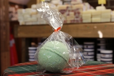 Coconut Bath Bomb (Green) - 98% Natural - 200 g (7.1 oz), 7 cm (2.75") Diameter