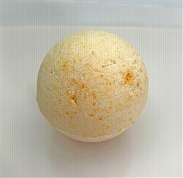 honey and cream white bath bomb fragrance free handmade in Canada