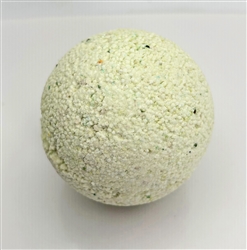 lime green bath bomb with lime essential oil handmade in Canada