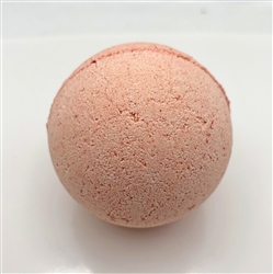 cherry red bath bomb with sweet cherry fragrance handmade in Canada