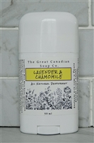 Lavender and Chamomile Deodorant - 100% Natural - 50 ml (1.7 fl oz) Roll-Up Stick