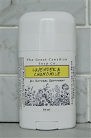 Lavender & Chamomile Deodorant - 100% Natural, Aluminum-Free, 50 ml Roll-Up Stick